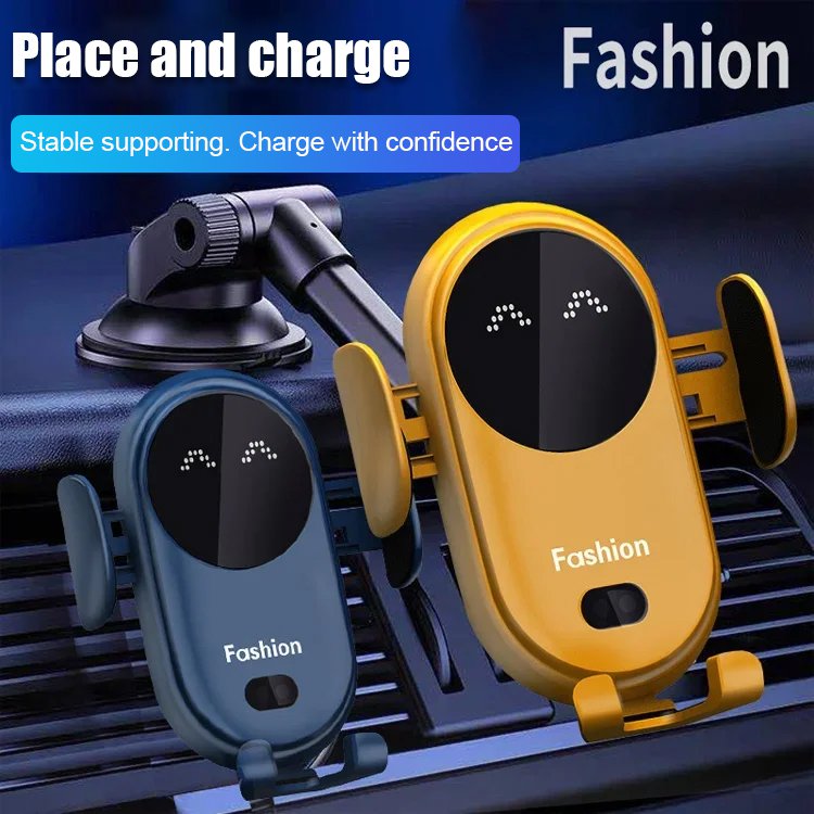 Wireless charging car mounted phone bracket