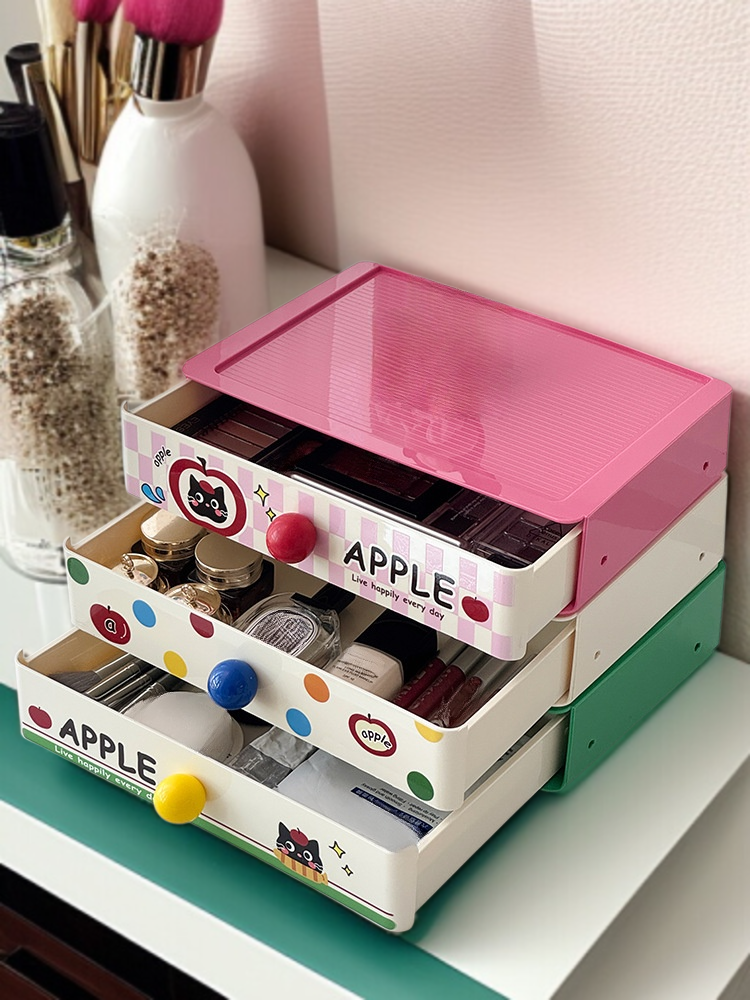 ドーパミン デスクトップ収納ボックス 引き出し収納ボックス 大容量 雑貨整理ボックス 多機能デスク収納ボックス 化粧品収納ラック