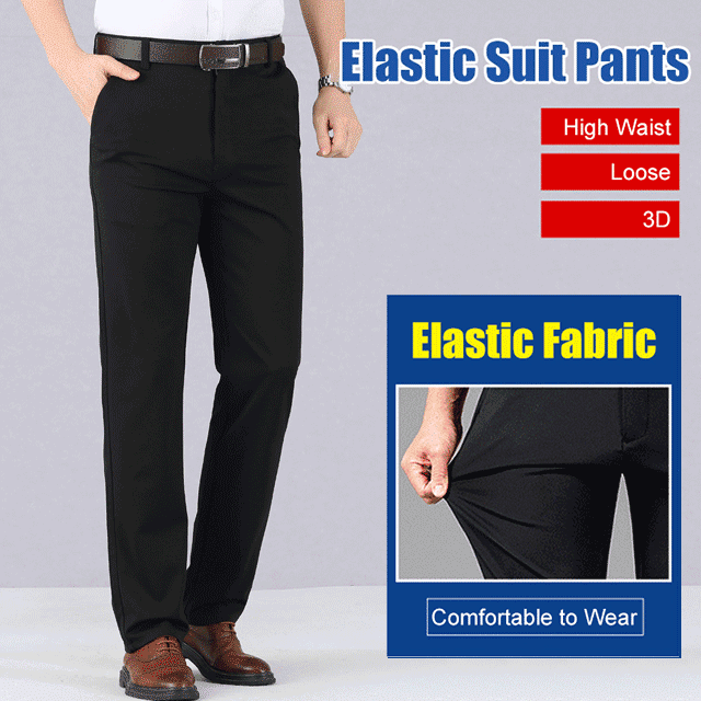 Elastic Suit Pants