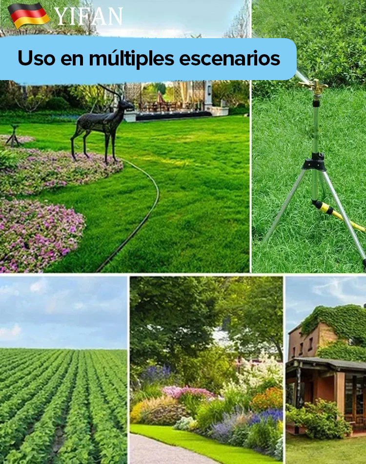 Aspersor de jardín ajustable en altura