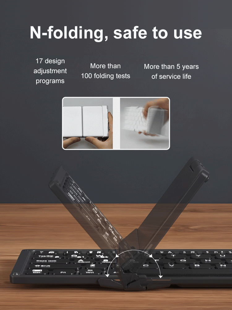 Bluetooth Folding Mini Keyboard
