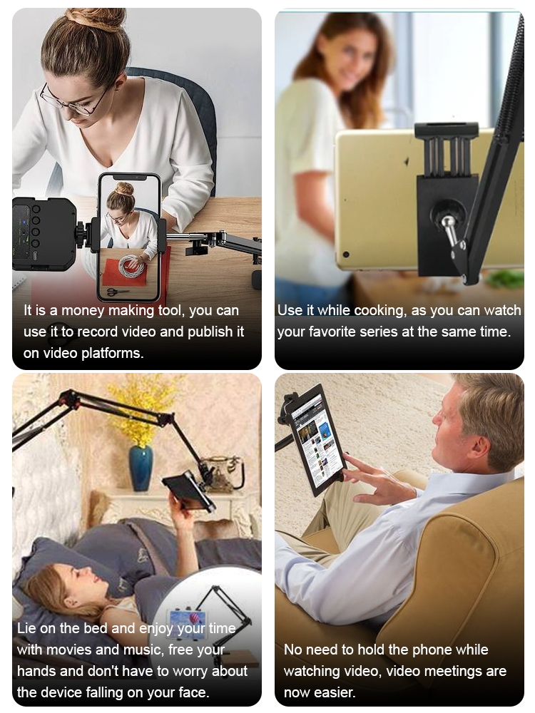 Carbon steel phone holder for lazy