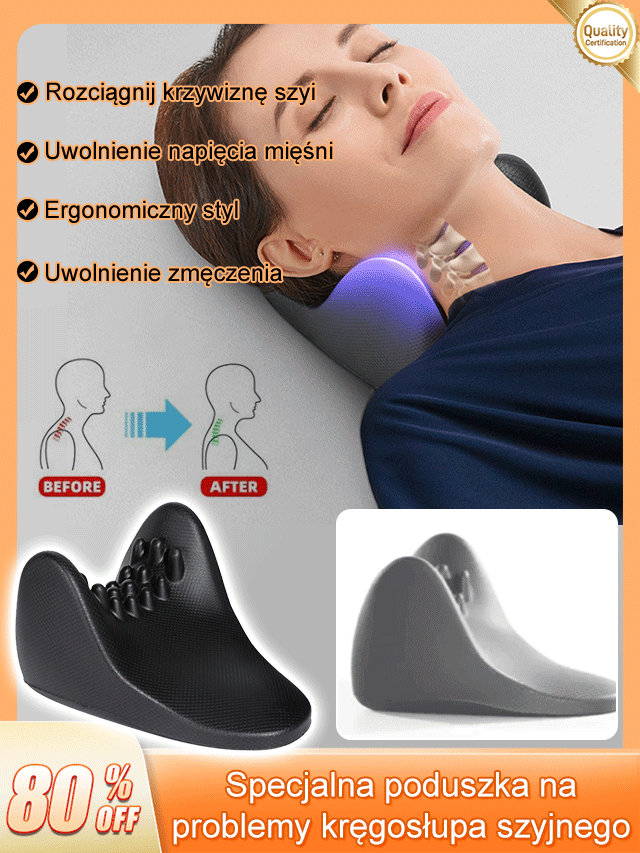 Poduszka do masażu szyjnego pleców i ramion