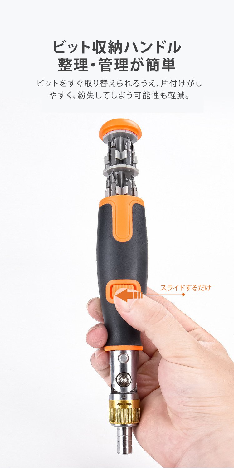 プロの工具箱に入ったラチェットドライバー