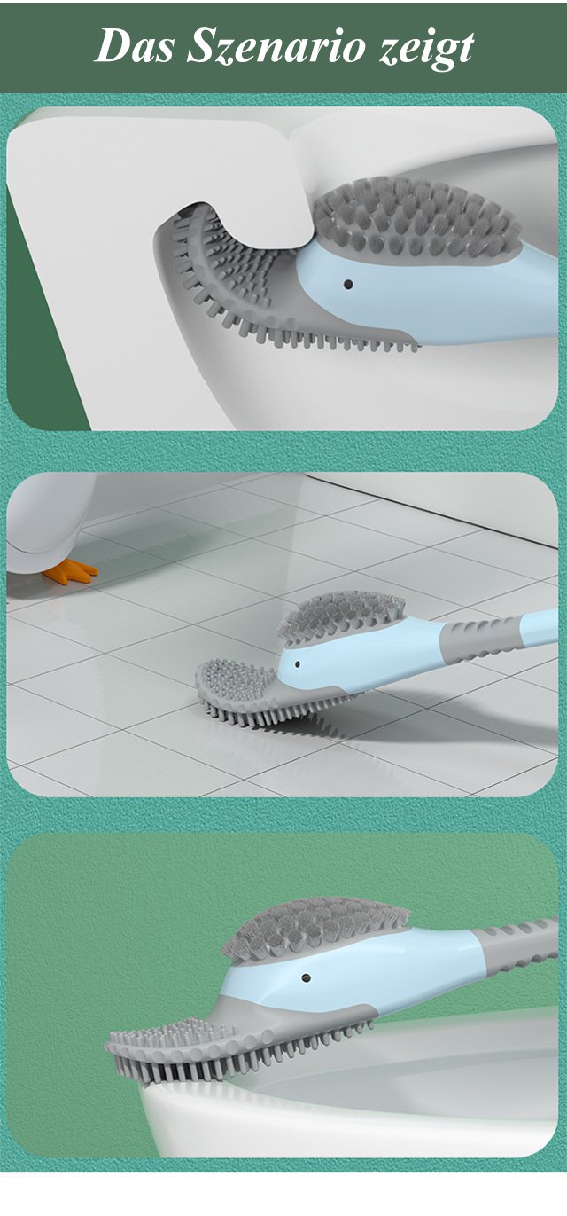 Praktische WC-Bürste mit Wandmontage