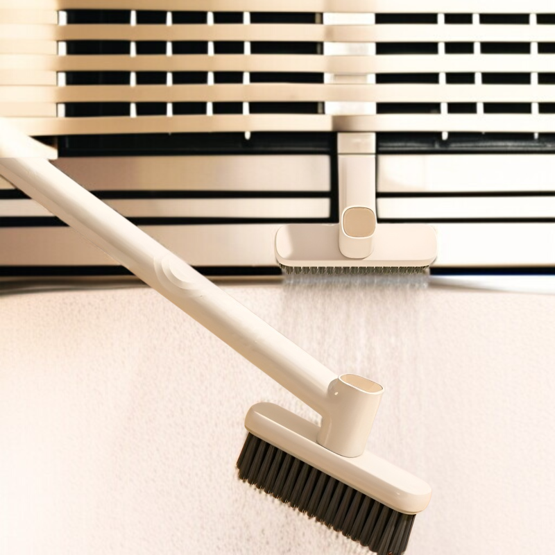 Durable bristles on bathroom cleaning brush for deep cleaning