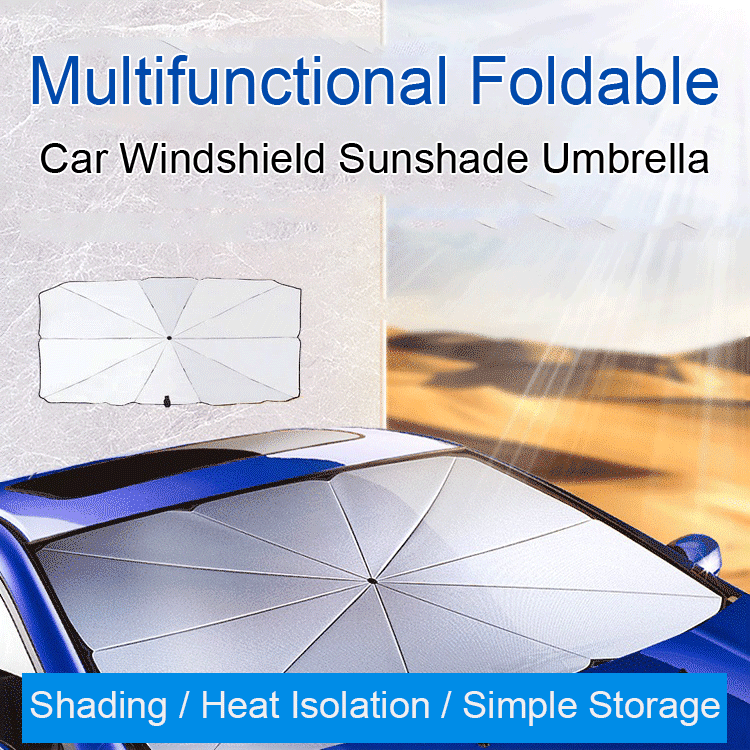  Multifunctional Folding Retractable Car Sunscreen Heat Insulation Umbrella