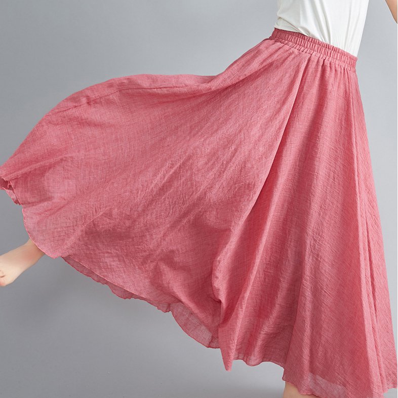 綿麻ロングスカート