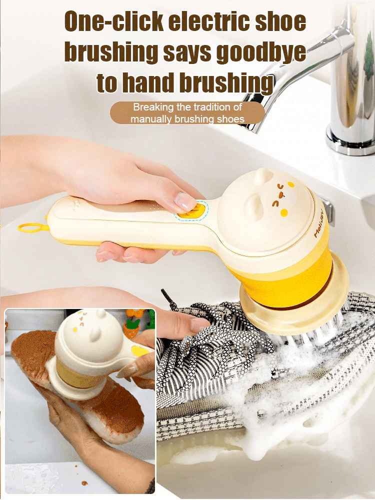 Multifunctional cordless electric cleaning brush