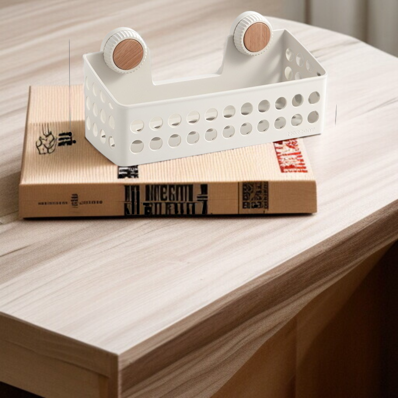 화장실 펀치프리 걸이형 수납선반 활용 예시