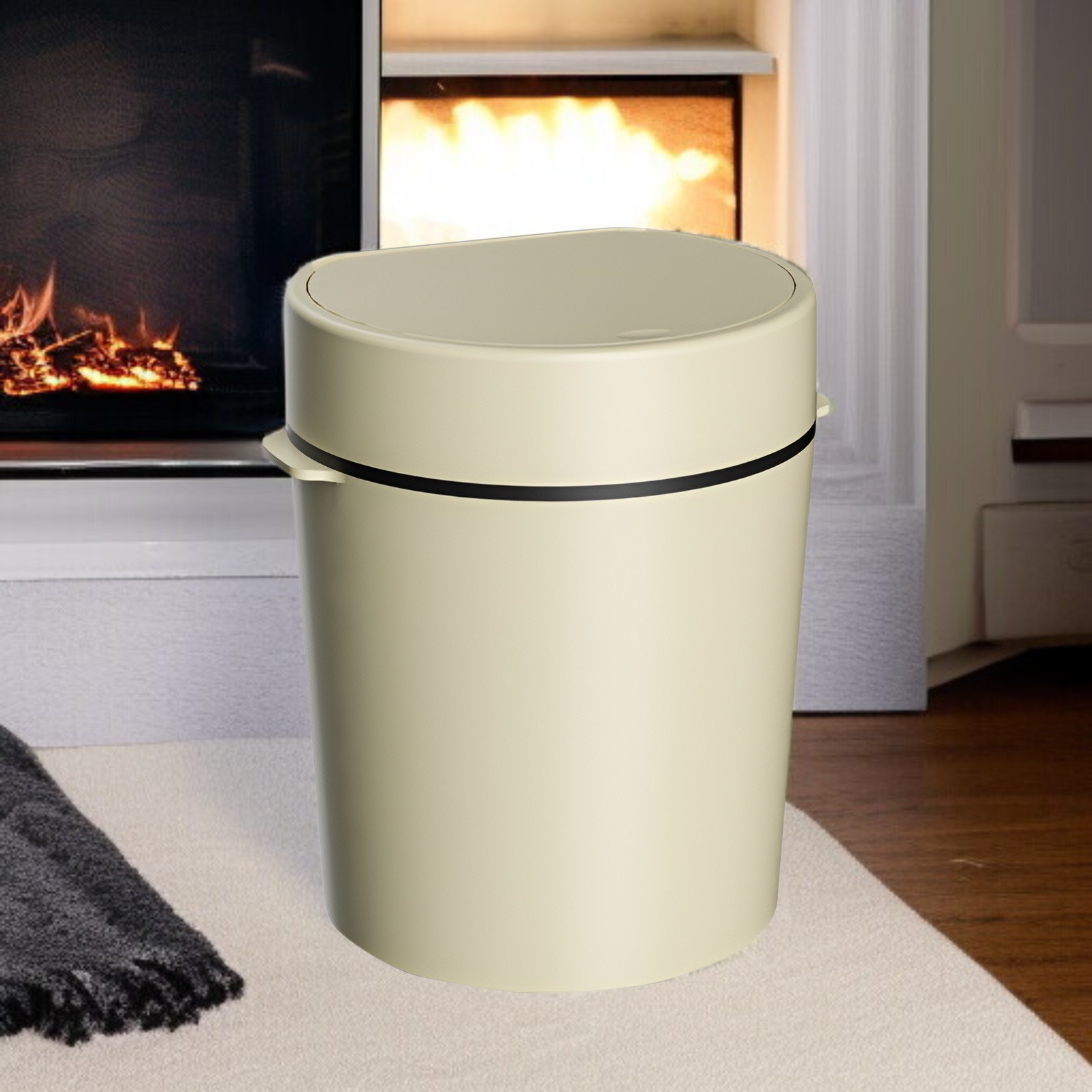 家庭用キッチン大口径ゴミ箱の全体画像