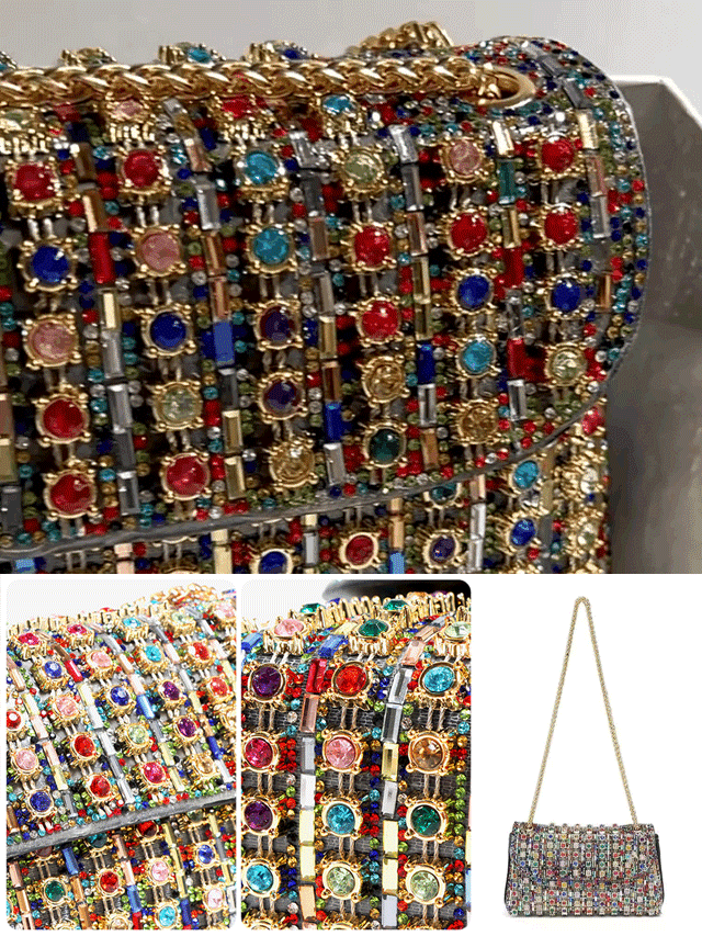 حقيبة يد إيطالية محدودة الإصدار مزينة بمجوهرات