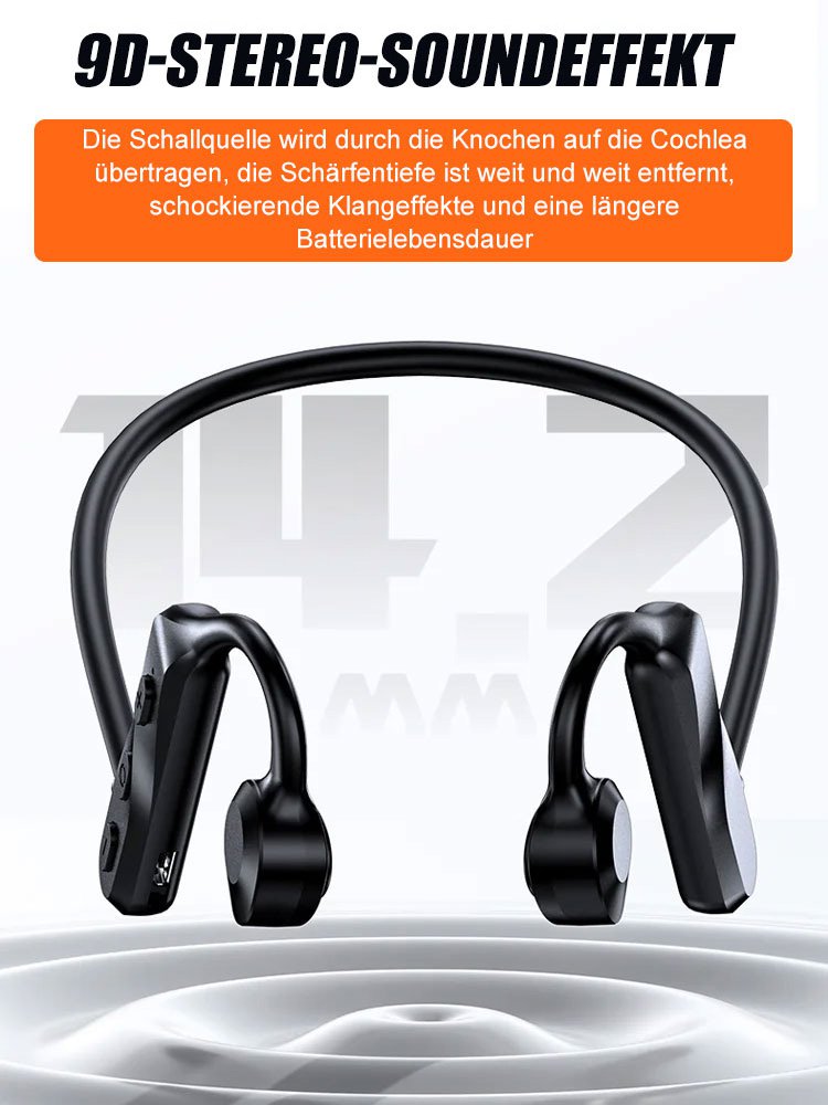 Drahtloses Bluetooth-Headset mit Knochenleitung