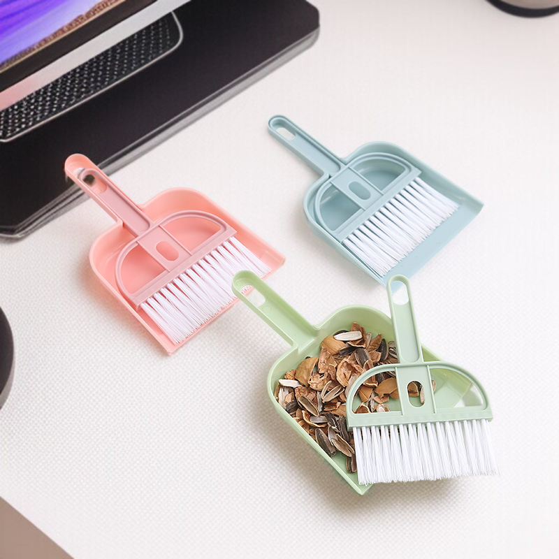 家庭用小型ほうきとちりとりセットの全体画像