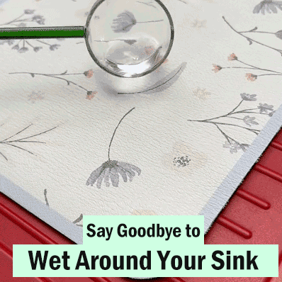 Small fresh kitchen drain mat