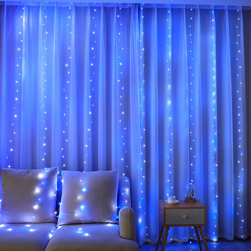 200 LED Remote Curtain String Light