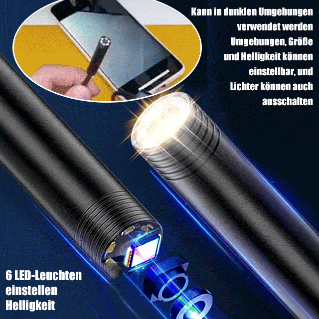 Wasserdichter tragbarer Inspektionsspiegel für Wartungsarbeiten