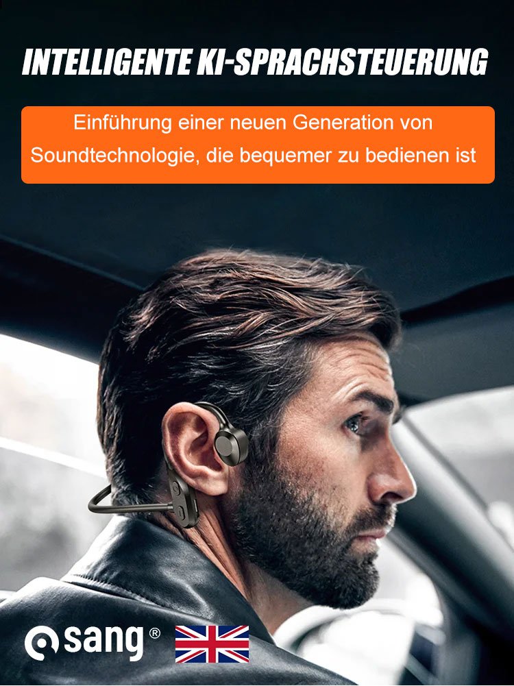 Drahtloses Bluetooth-Headset mit Knochenleitung