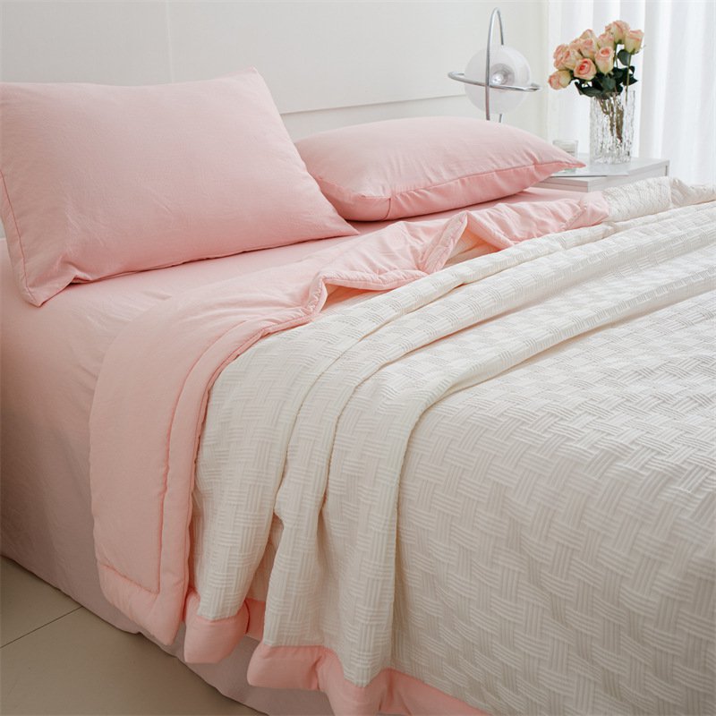 ผ้าห่มฤดูร้อนผ้าฝ้ายซักแล้ว