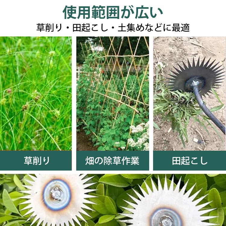 ギザ歯式草削り