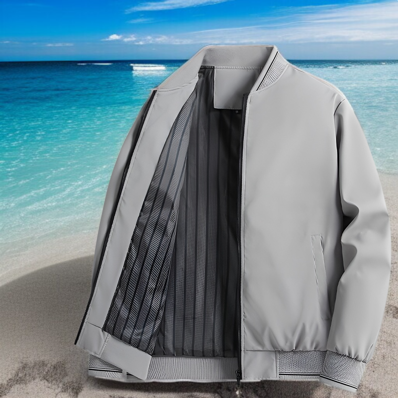 남성 비즈니스 캐주얼 루즈핏 재킷 전체 모습