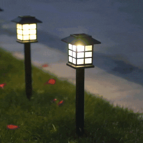 방수 태양광 야외 LED 잔디등