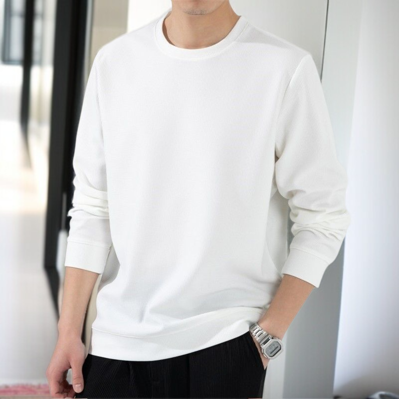 セクションにも適した大きいサイズセーター着用例