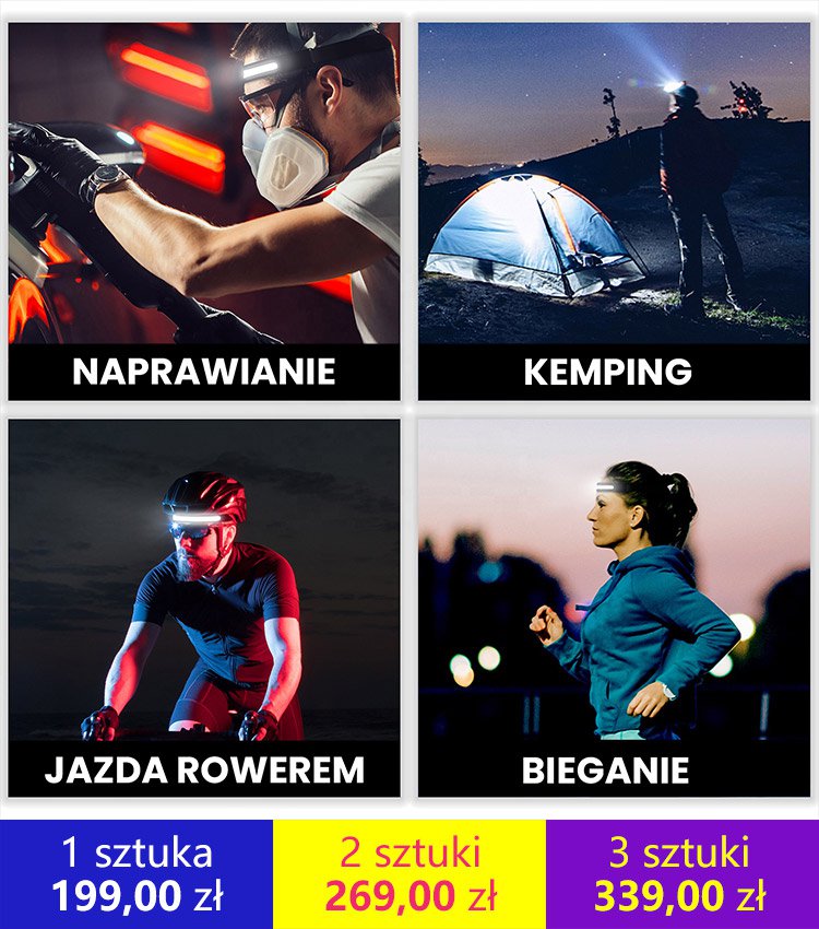 Latarka czołowa LED