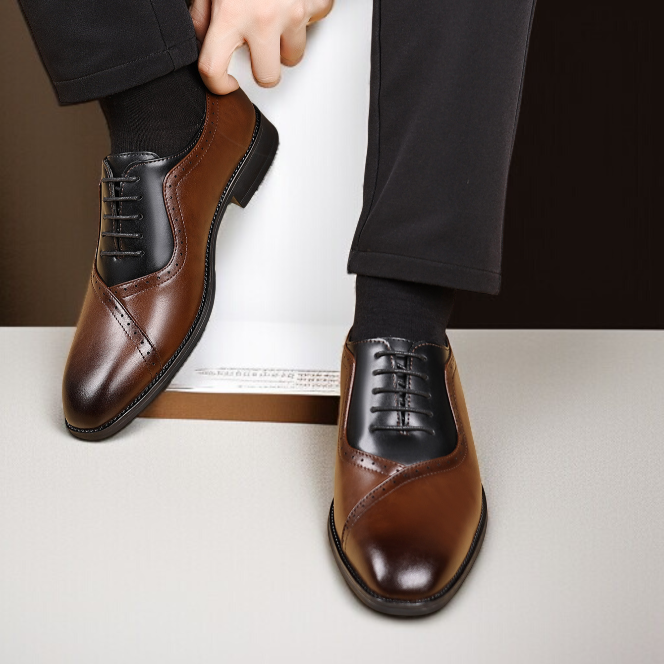 大きいサイズ メンズ フォーマル レザー オックスフォードシューズ 
