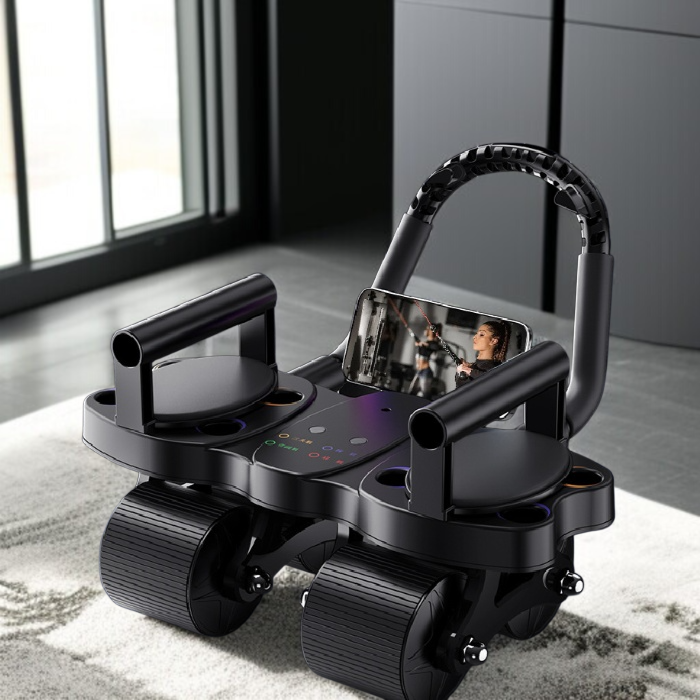 4輪設計の腹筋ローラーの安定性