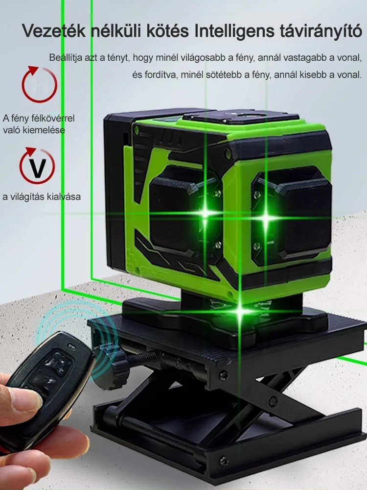 Professzionális, nagy pontosságú vízszintező