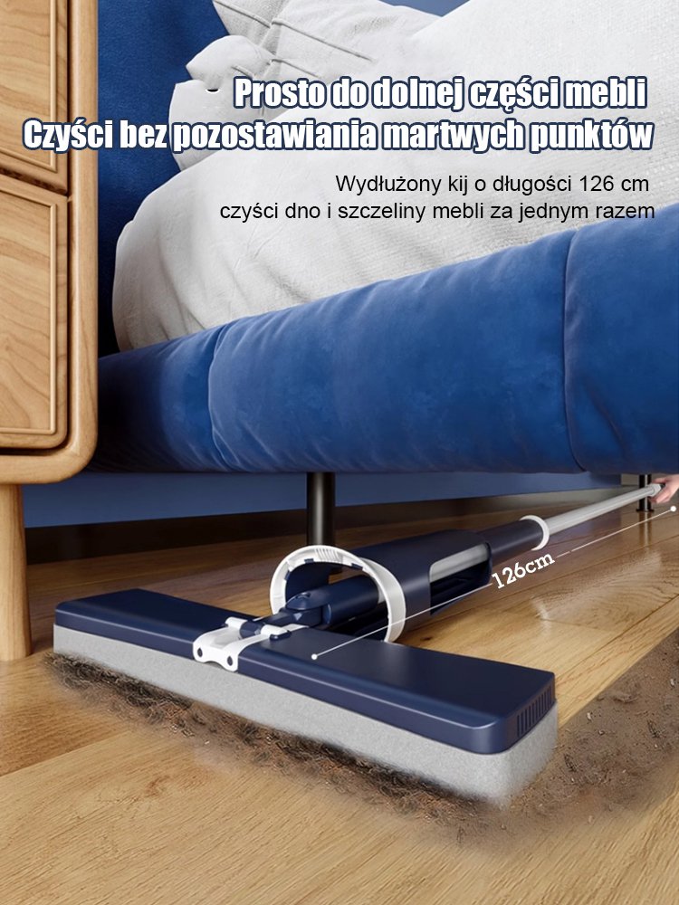 [Nowo zaktualizowany] Mop płaski z gąbką samowyciskającą