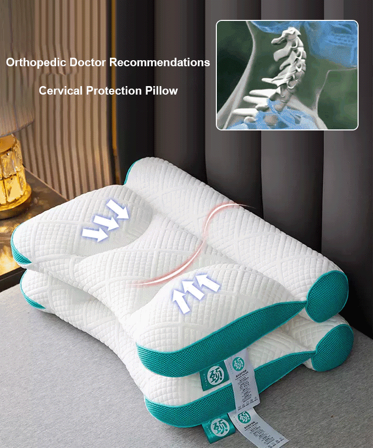 Sleep Enhancing Cervical Support Comfort Goose Down Pillow