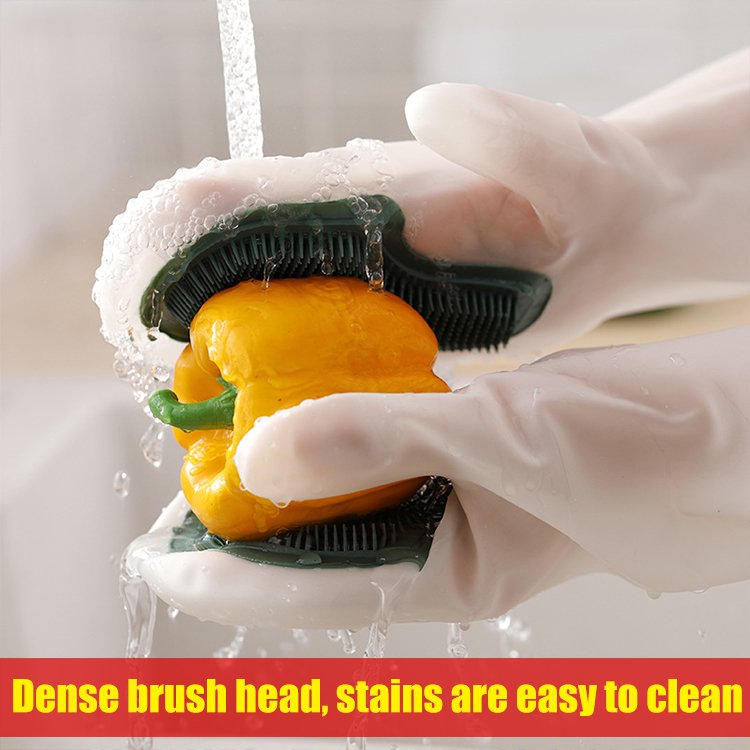 Household magic brush dishwashing gloves