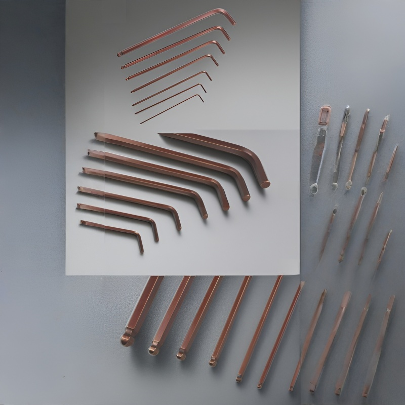 Durable carbon steel hex key for professional use