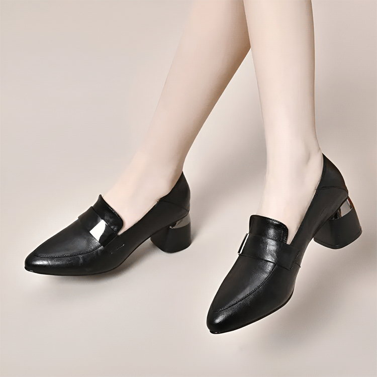 本革2WAYハイヒールパンプス【10年間着用可能】