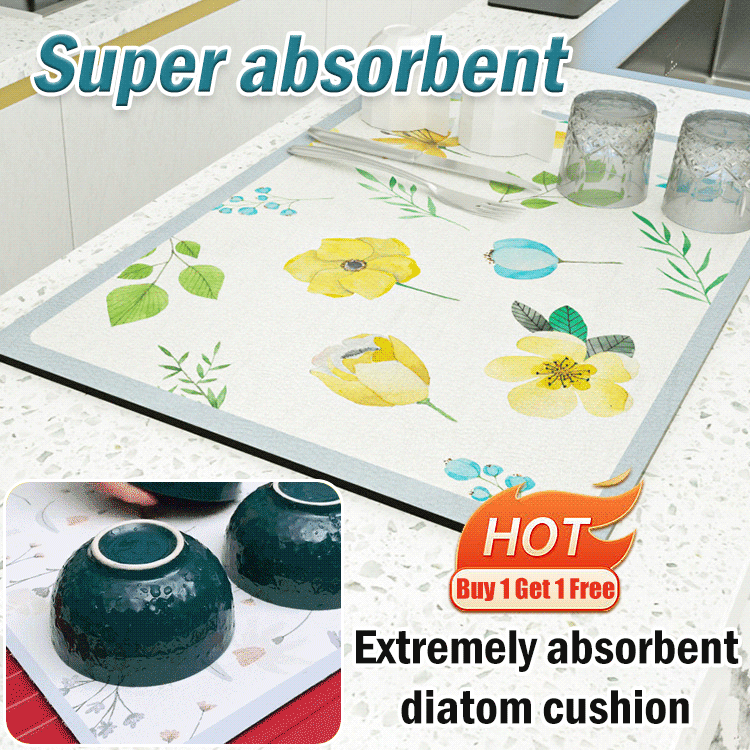 Small fresh kitchen drain mat