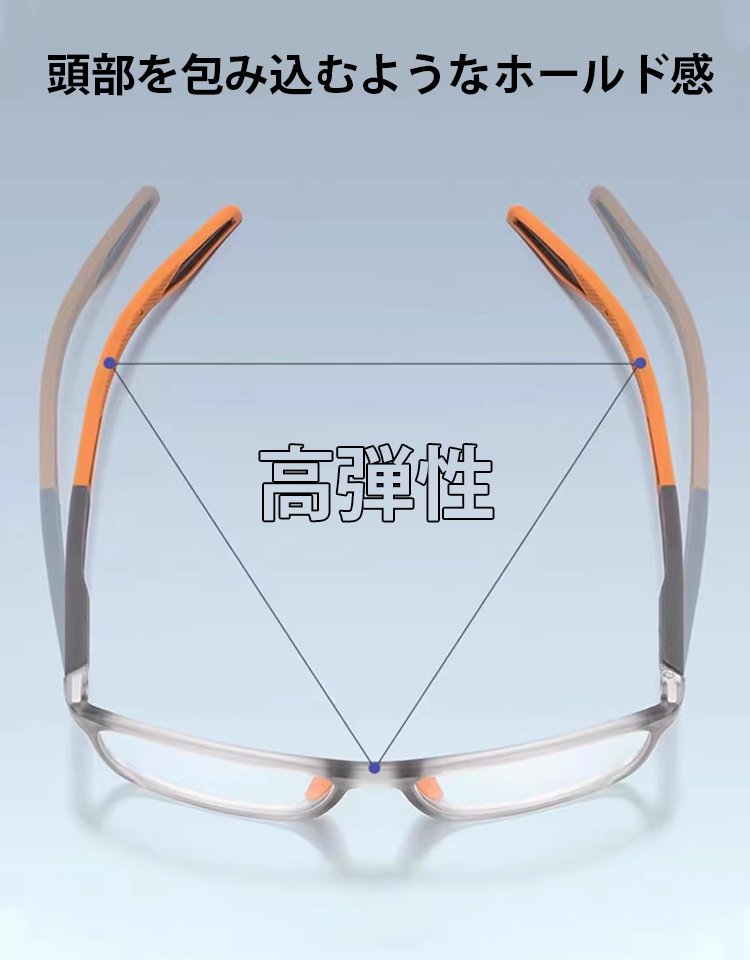 遠近両用ブルーライトカット老眼鏡