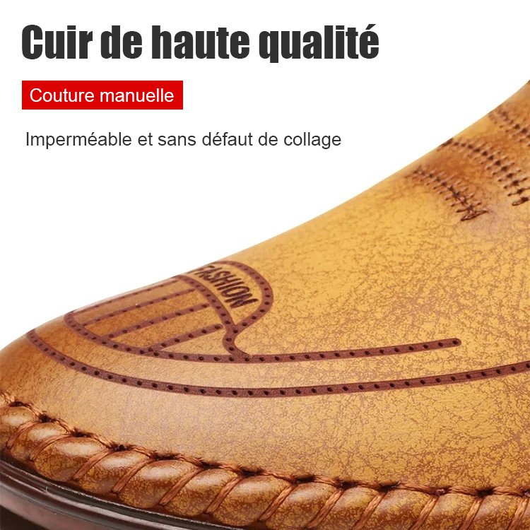 chaussures en cuir décontractées