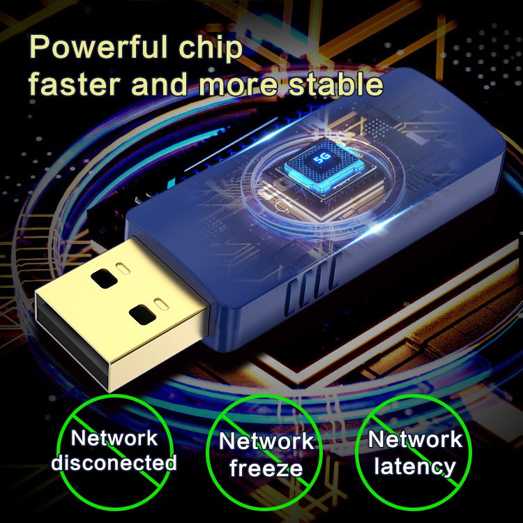 USB WiFi Bluetooth 2-in-1 adapter