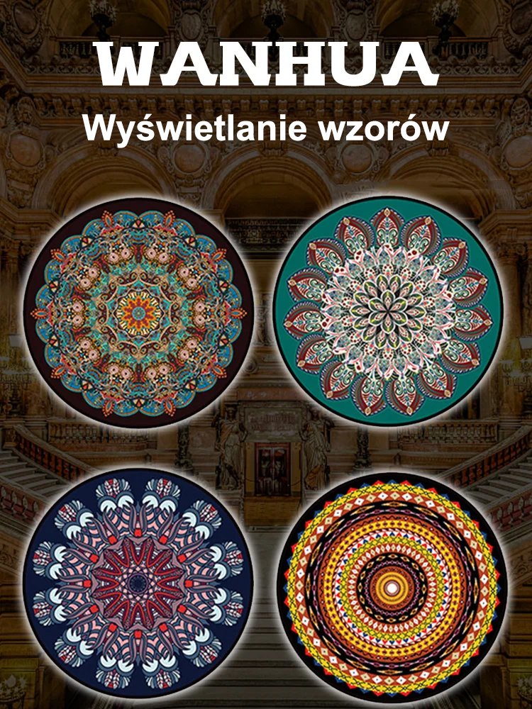 Ethnic Vintage Mandala Rug Round Rug