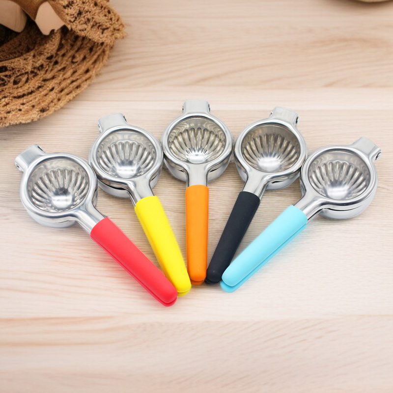 Detailansicht der rostfreien Saftpresse aus Edelstahl