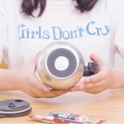 自動かき混ぜマグカップ