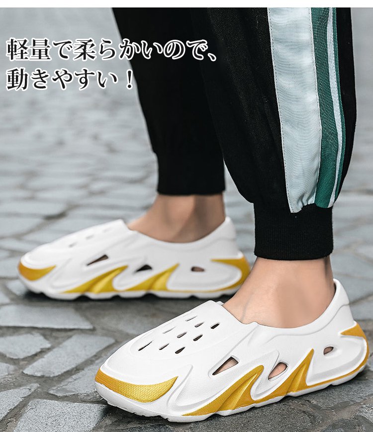 通気性抜群のサボサンダルサイドビュー