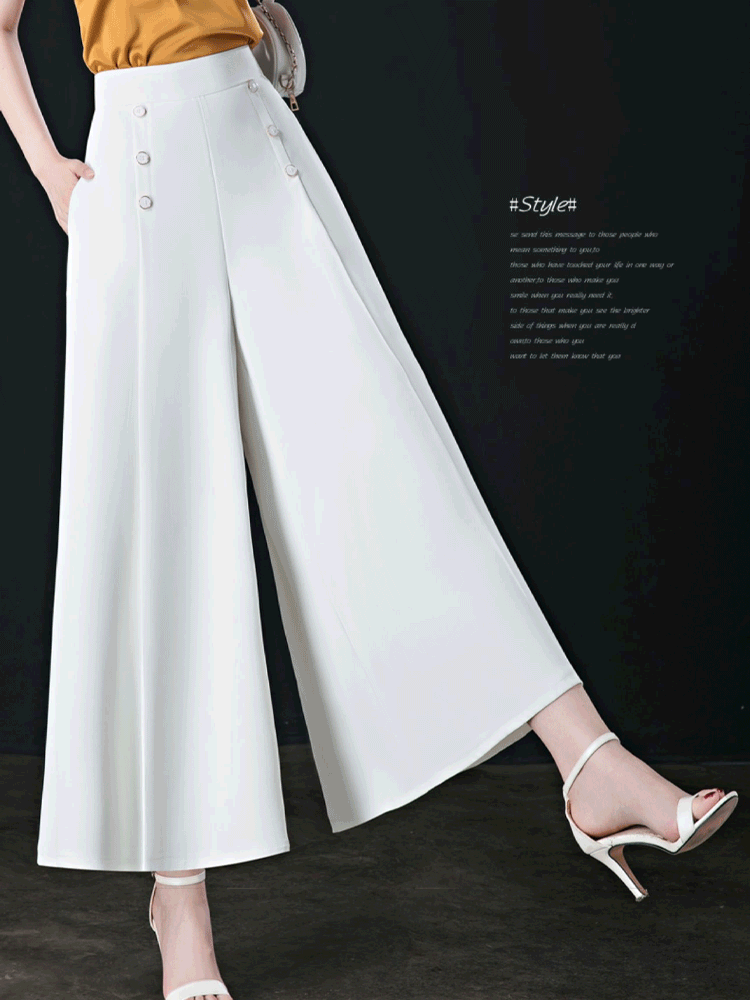 美脚ワイドパンツ