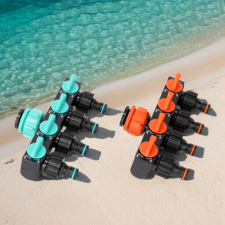 정원 관수용 수도관 커넥터 설치 사진