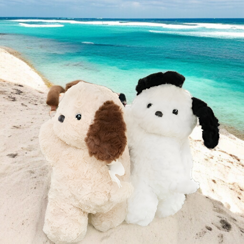 차량용 강아지 걸이 티슈 케이스 커버 사용 이미지