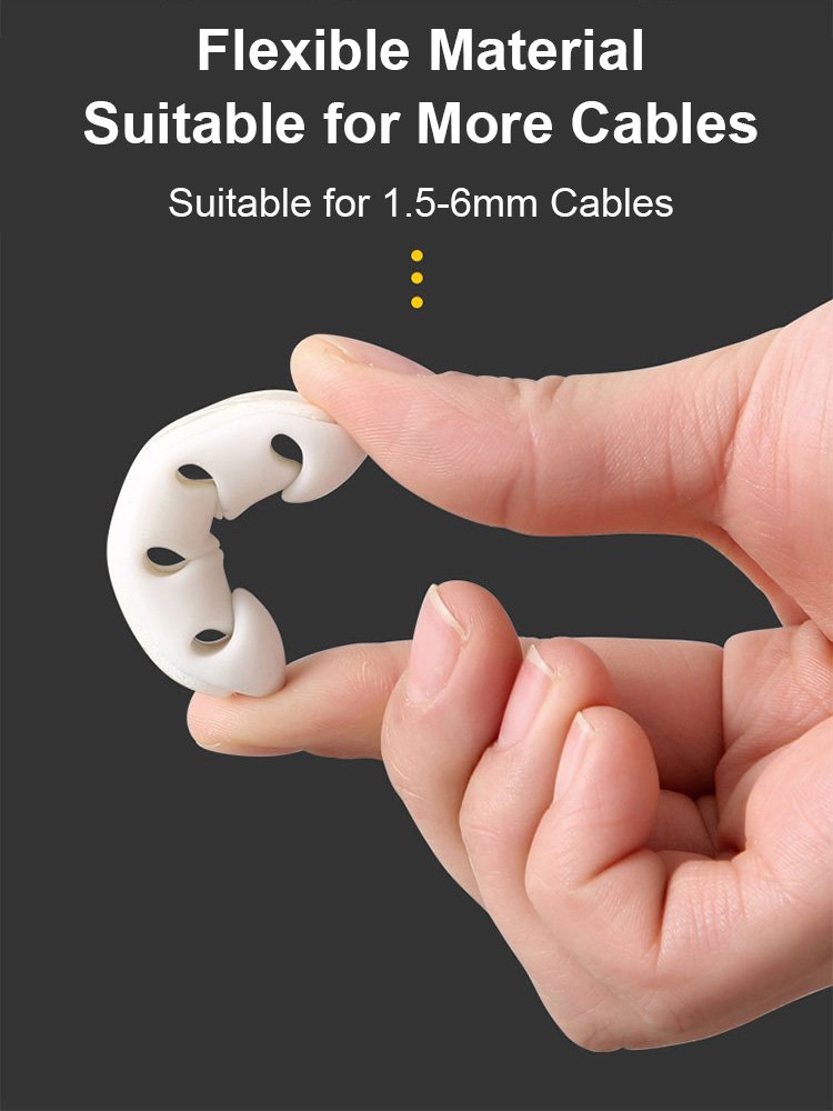 Tidy and organized computer cables using SL cable holder