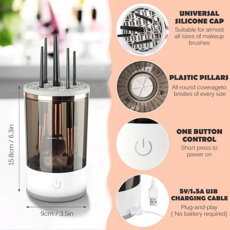 Rechargeable Lazy Electric Cleaning Brush Auto Wash Brush Quick Dry Magic Explosion
