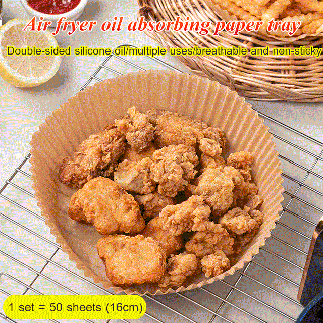 Air Fryer Baking Non-Stick Oil-Absorbing Paper Tray